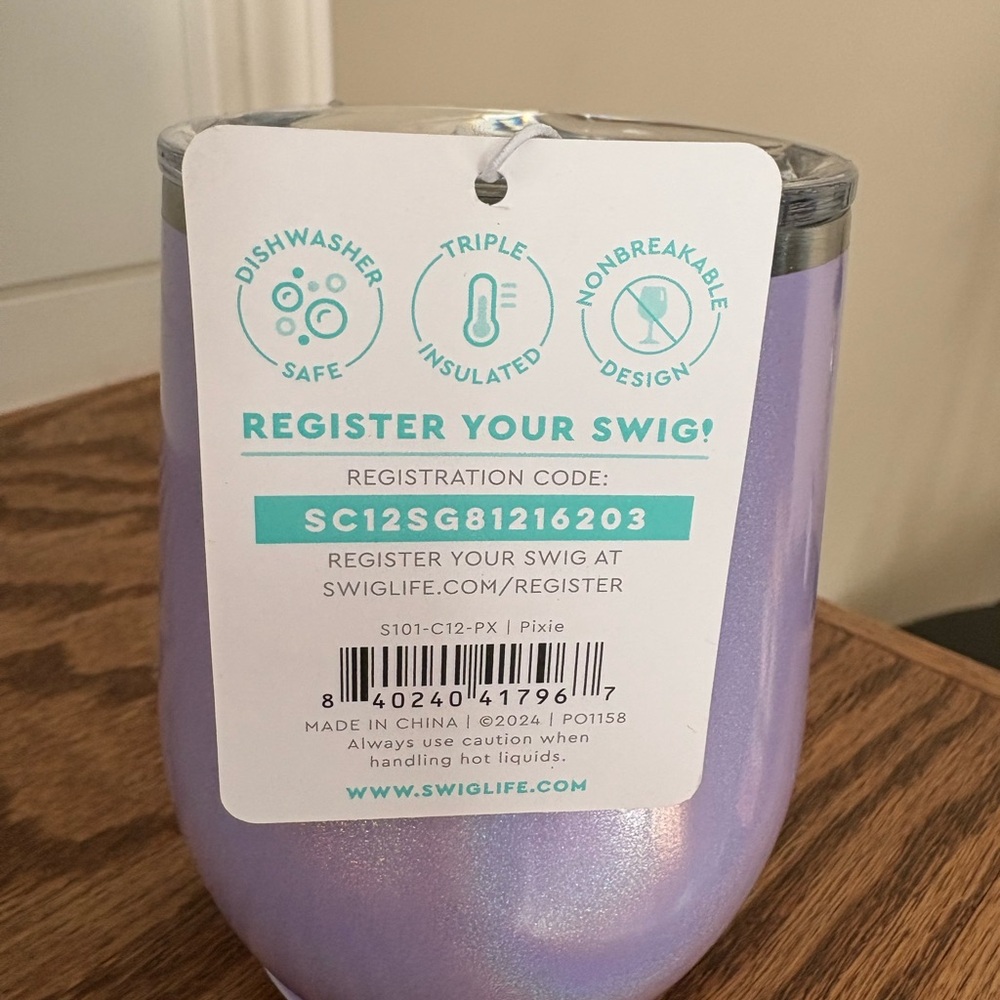 Swig Lavender Stainless Steel Tumbler - Picture 3 of 5